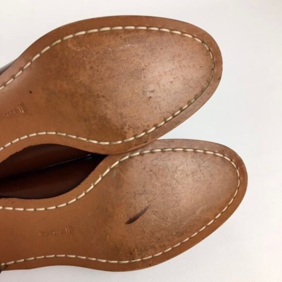 Vintage Lady Bostonian Womens Brown Leather Loafers Silver Buckle Detail size 6 - Picture 13 of 16